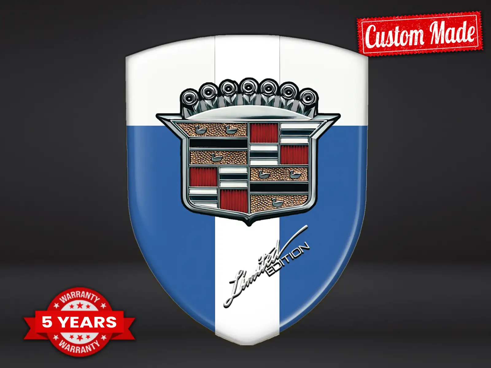 Cadillac Harz Emblem Exklusiver Look Edle Dome Labels ST